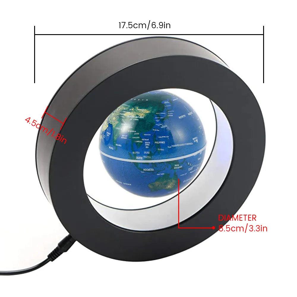 Magnetic Levitating Globe LED C-Shape Desk Lamp by HitMyNeed