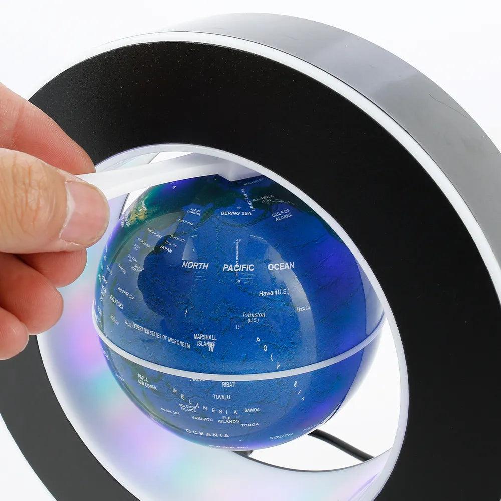 Magnetic Levitating Globe LED C-Shape Desk Lamp by HitMyNeed