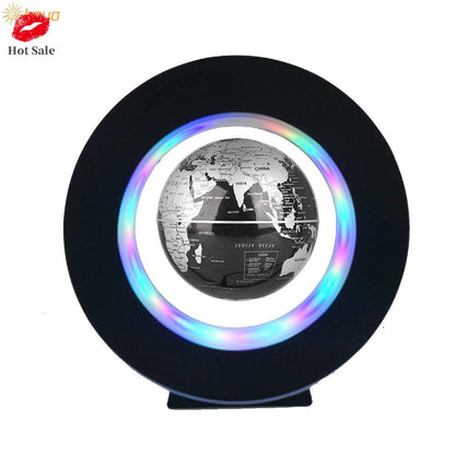 Magnetic Levitating Globe LED C-Shape Desk Lamp black-globe-light us-plug by HitMyNeed