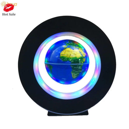 Magnetic Levitating Globe LED C-Shape Desk Lamp blue-globe-light eu-plug by HitMyNeed