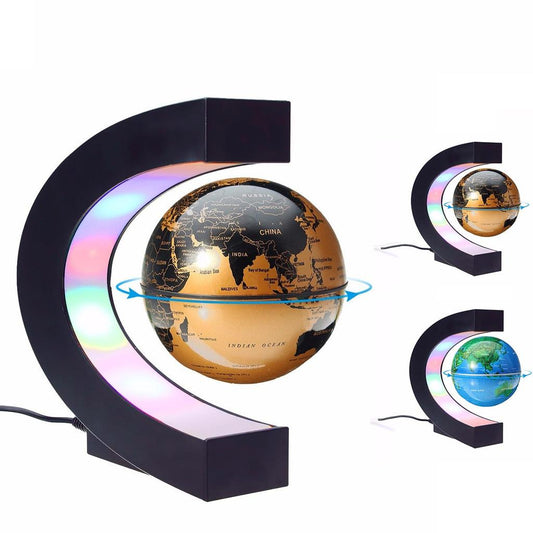 Magnetic Levitation Globe with LED C-Shape Base by HitMyNeed