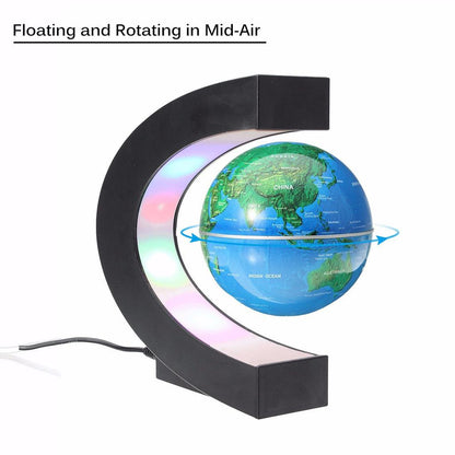 Magnetic Levitation Globe with LED C-Shape Base by HitMyNeed