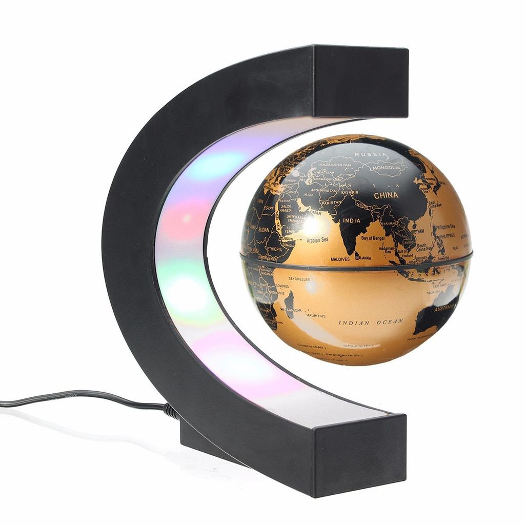 Magnetic Levitation Globe with LED C-Shape Base by HitMyNeed