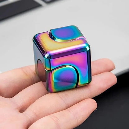Magnetic Metal Fidget Cube Stress Relief Spinner by HitMyNeed