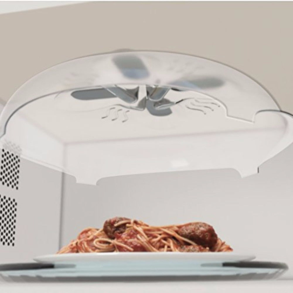 Magnetic Microwave Plate Cover with Steam Vents by HitMyNeed