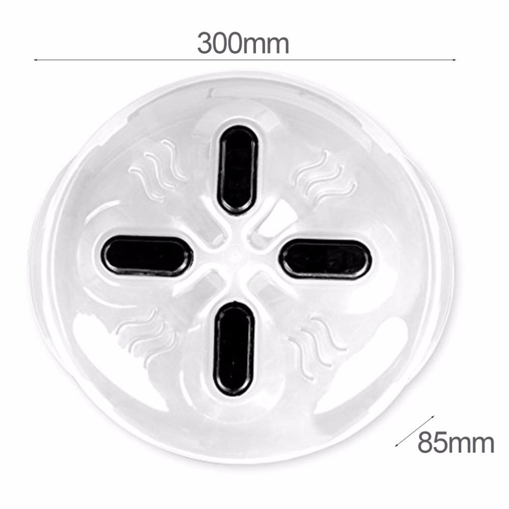 Magnetic Microwave Plate Cover with Steam Vents by HitMyNeed