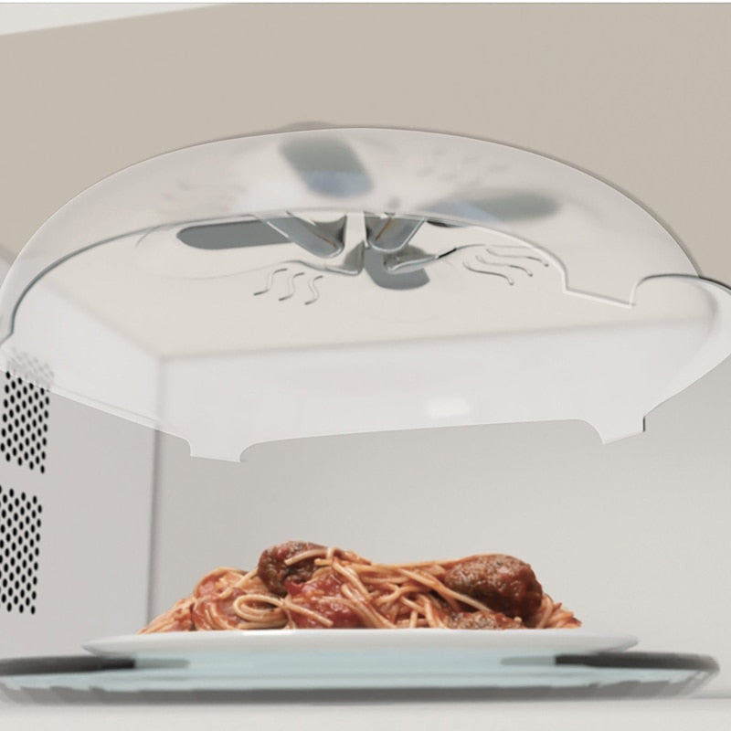 Magnetic Microwave Splatter Cover with Vents by HitMyNeed