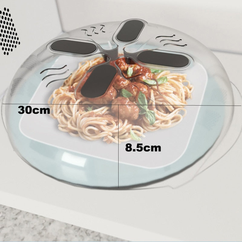 Magnetic Microwave Splatter Cover with Vents by HitMyNeed