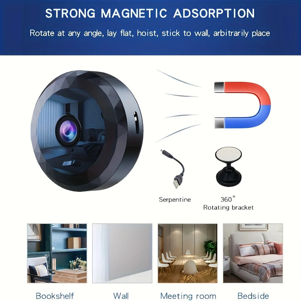 Magnetic Mini WiFi 1080P HD Security Camera 32GB by HitMyNeed