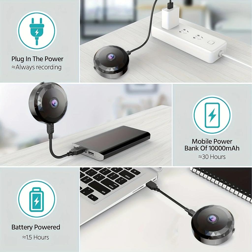 Magnetic Mini WiFi 1080P HD Security Camera 32GB by HitMyNeed