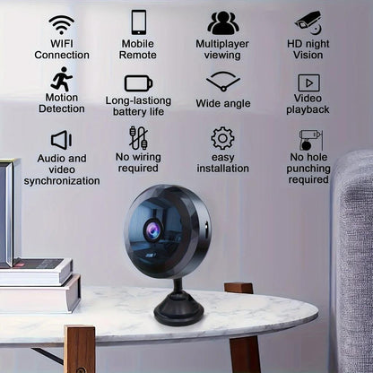 Magnetic Mini WiFi 1080P HD Security Camera 32GB by HitMyNeed