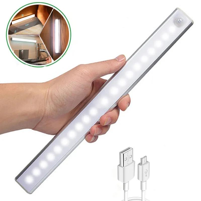 Magnetic Motion Sensor LED Night Light USB-C 50cm-36led warm-white by HitMyNeed