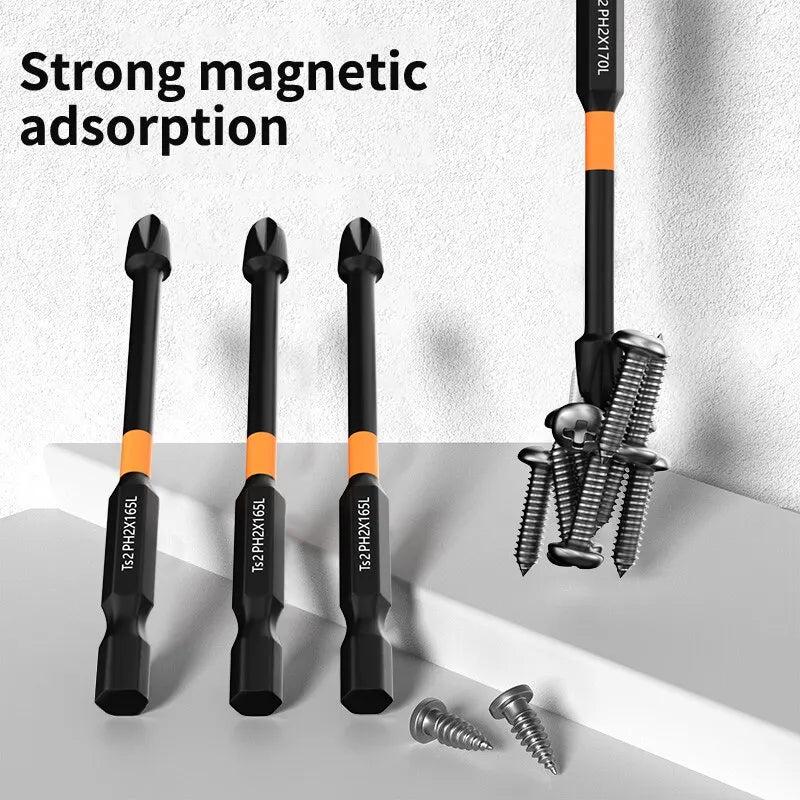 Magnetic Phillips Screwdriver Bits S2 Steel, 6‑Piece Set by HitMyNeed