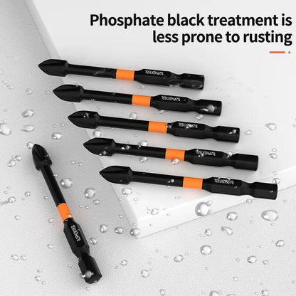 Magnetic Phillips Screwdriver Bits S2 Steel, 6‑Piece Set by HitMyNeed