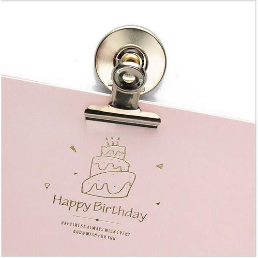 Magnetic Refrigerator Note Clamps, Silver (Set of 5) by HitMyNeed