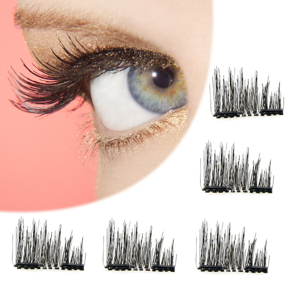 Magnetic Reusable Lashes 8-Piece Set with Tweezers by HitMyNeed