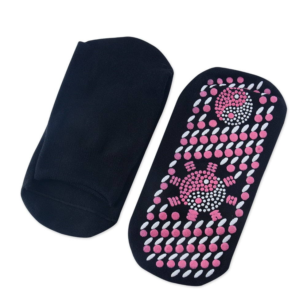 Magnetic Self-Heating Tourmaline Socks (2 Pairs) by HitMyNeed