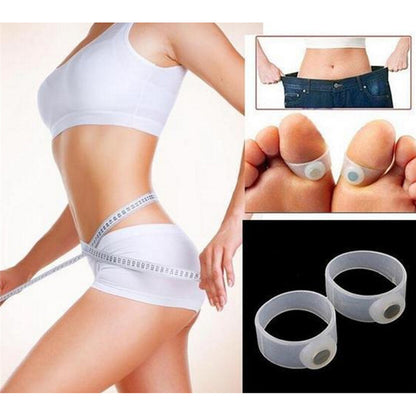 Magnetic Silicone Toe Rings for Weight Management by HitMyNeed
