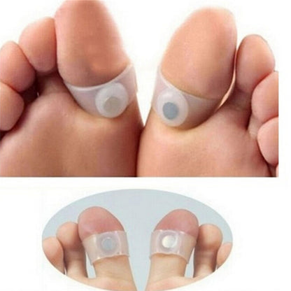 Magnetic Silicone Toe Rings for Weight Management by HitMyNeed