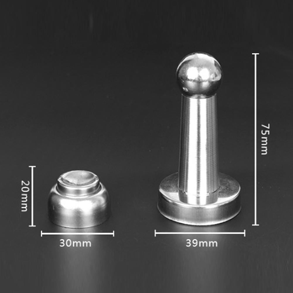 Magnetic Stainless Steel Door Stop Floor Mount by HitMyNeed