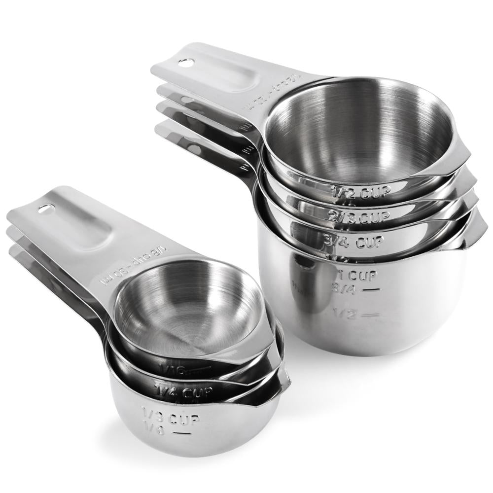 Magnetic Stainless Steel Measuring Spoons & Cups, 14pc by HitMyNeed