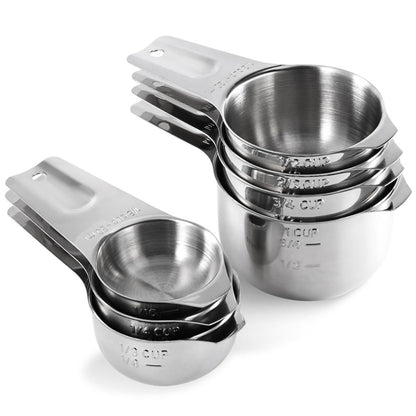 Magnetic Stainless Steel Measuring Spoons & Cups, 14pc by HitMyNeed
