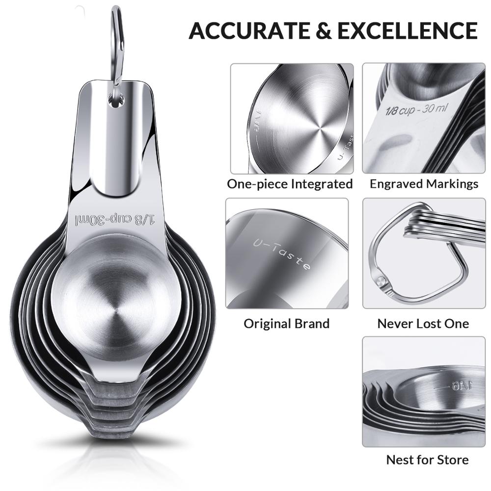 Magnetic Stainless Steel Measuring Spoons & Cups, 14pc by HitMyNeed