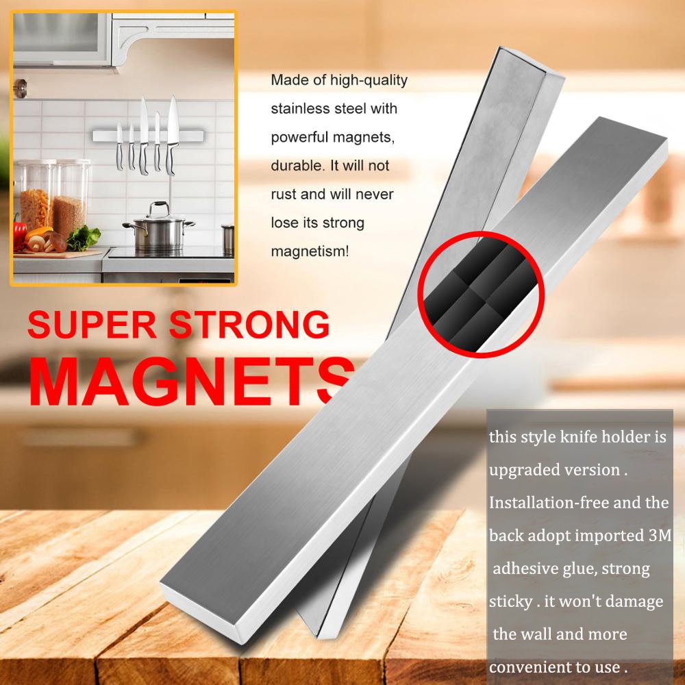 Magnetic Wall Knife Holder with 3M Adhesive Strip by HitMyNeed