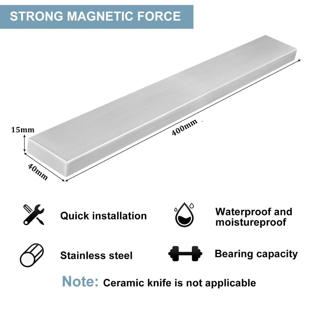 Magnetic Wall Knife Holder with 3M Adhesive Strip by HitMyNeed