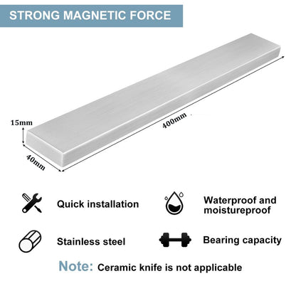 Magnetic Wall Knife Holder with 3M Adhesive Strip by HitMyNeed