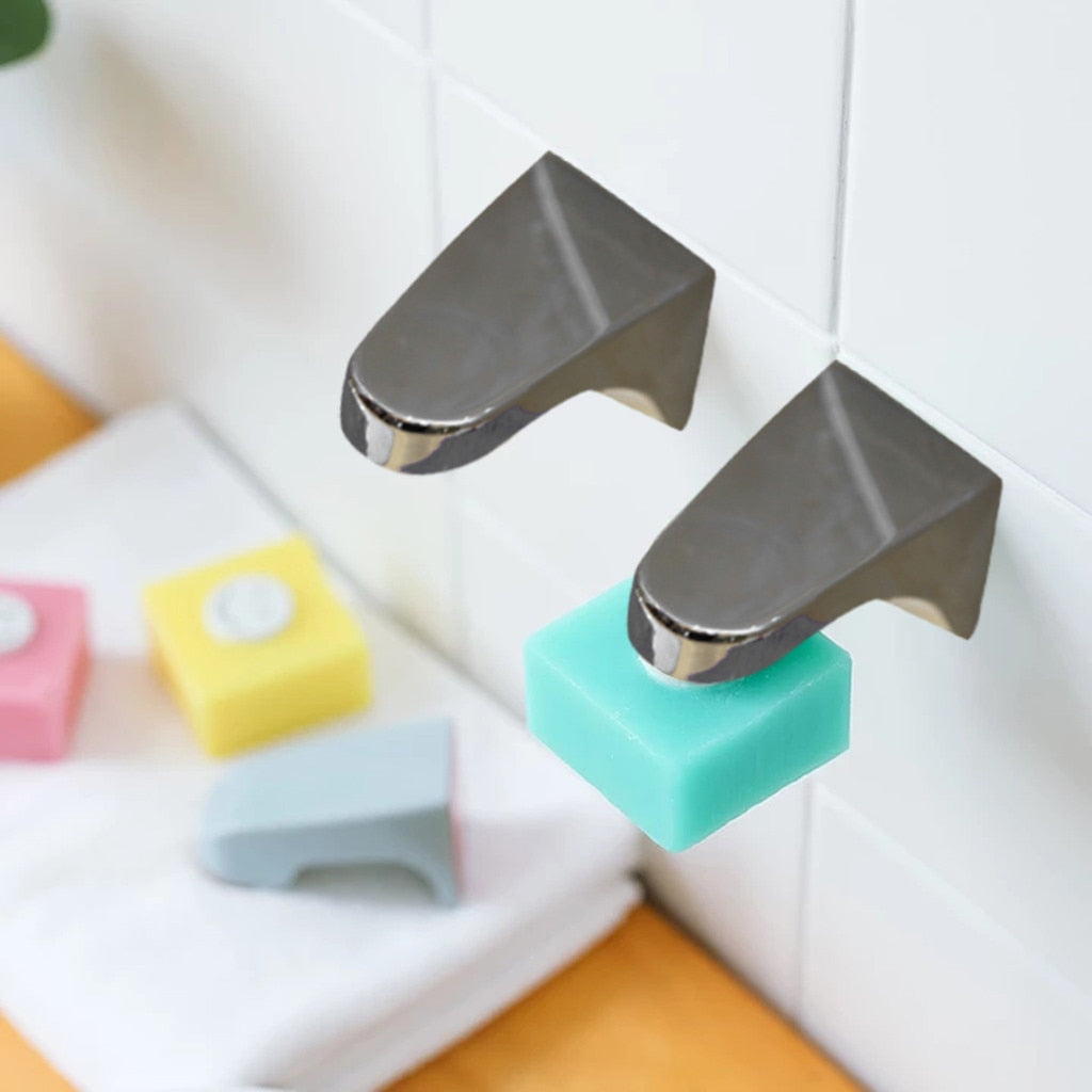 Magnetic Wall-Mounted Soap Holder Dish by HitMyNeed