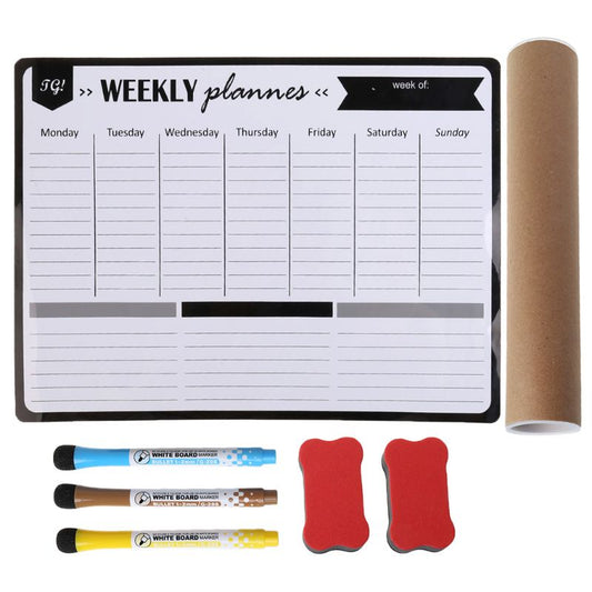 Magnetic Weekly Wall Planner Whiteboard 30 x 40cm by HitMyNeed