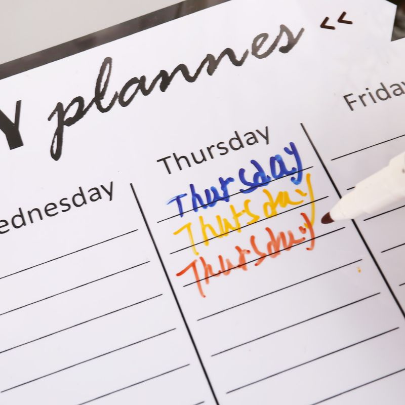 Magnetic Weekly Wall Planner Whiteboard 30 x 40cm by HitMyNeed
