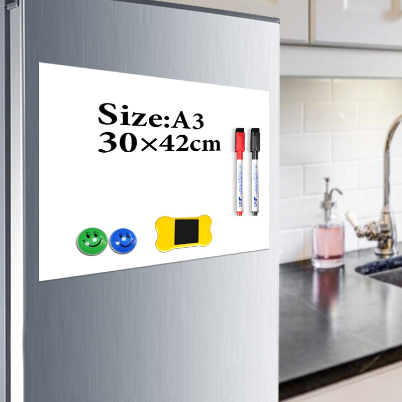 Magnetic Whiteboard Message Board for Fridge by HitMyNeed