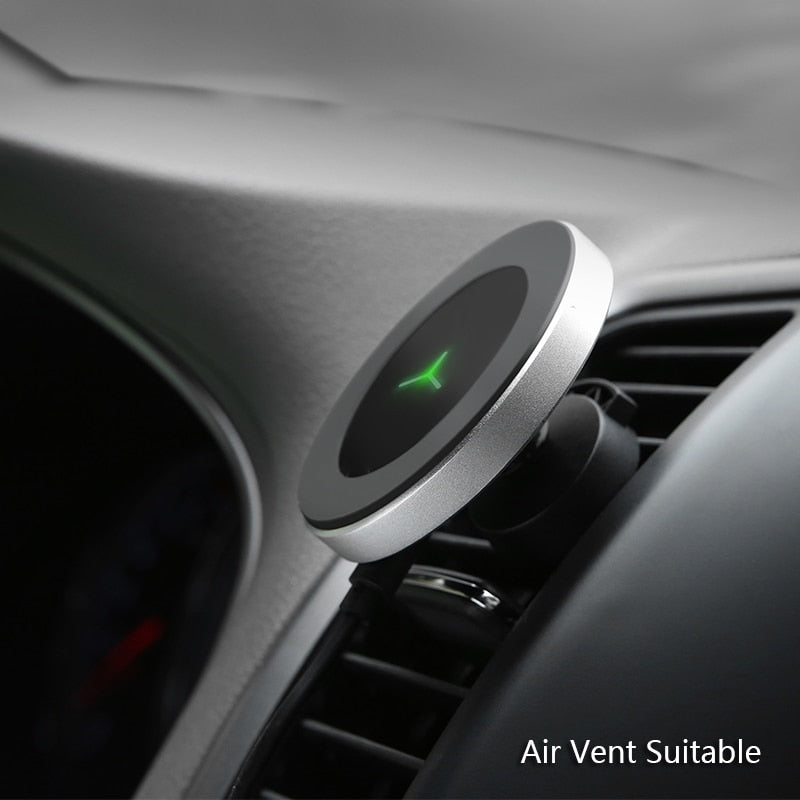 Magnetic Wireless Car Phone Charger Mount by HitMyNeed