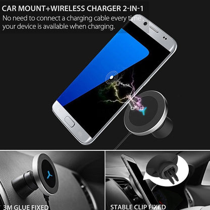 Magnetic Wireless Car Phone Charger Mount by HitMyNeed