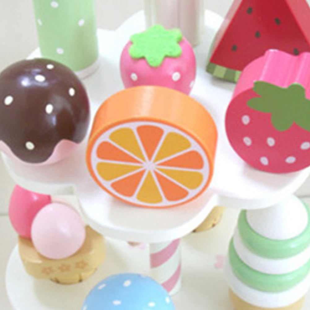 Magnetic Wooden Ice Cream Toy Set with Stand by HitMyNeed