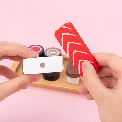 Magnetic Wooden Sushi Pretend Play Set by HitMyNeed