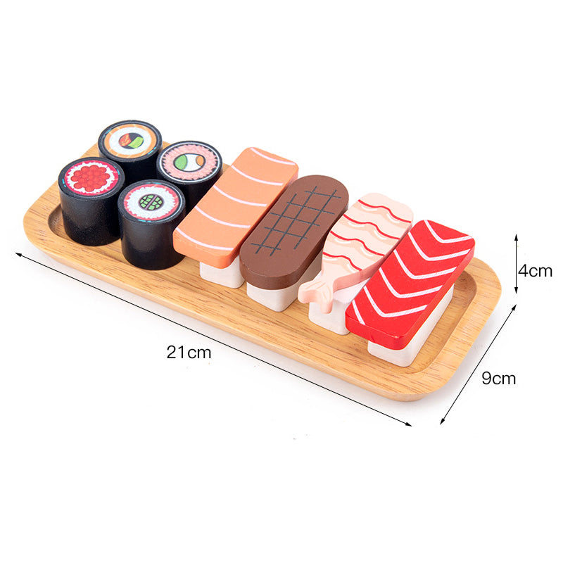Magnetic Wooden Sushi Pretend Play Set by HitMyNeed