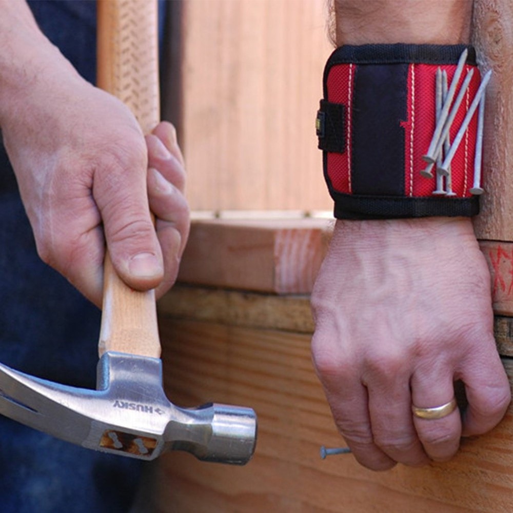 Magnetic Wristband for Screws, Nails and Bolts by HitMyNeed