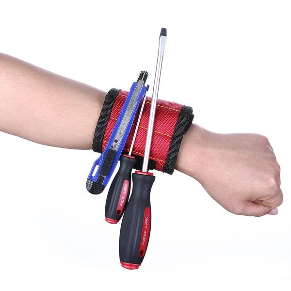 Magnetic Wristband for Screws, Nails and Bolts by HitMyNeed