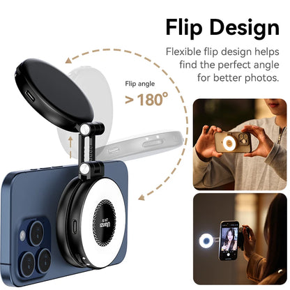 MagSafe Portable Selfie Light & Phone Stand for iPhone by HitMyNeed