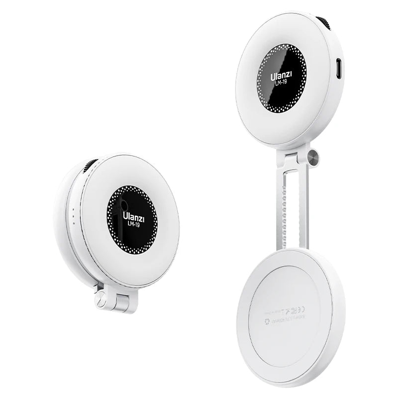 MagSafe Portable Selfie Light & Phone Stand for iPhone white by HitMyNeed