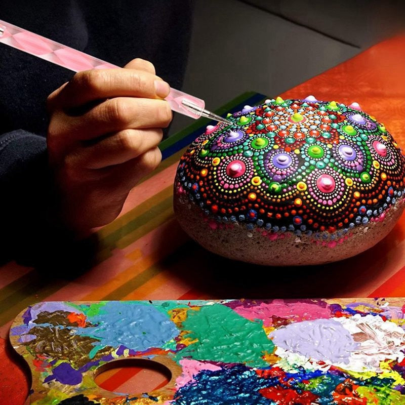 Mandala Dotting Tools Set 15pcs for Precise Art by HitMyNeed