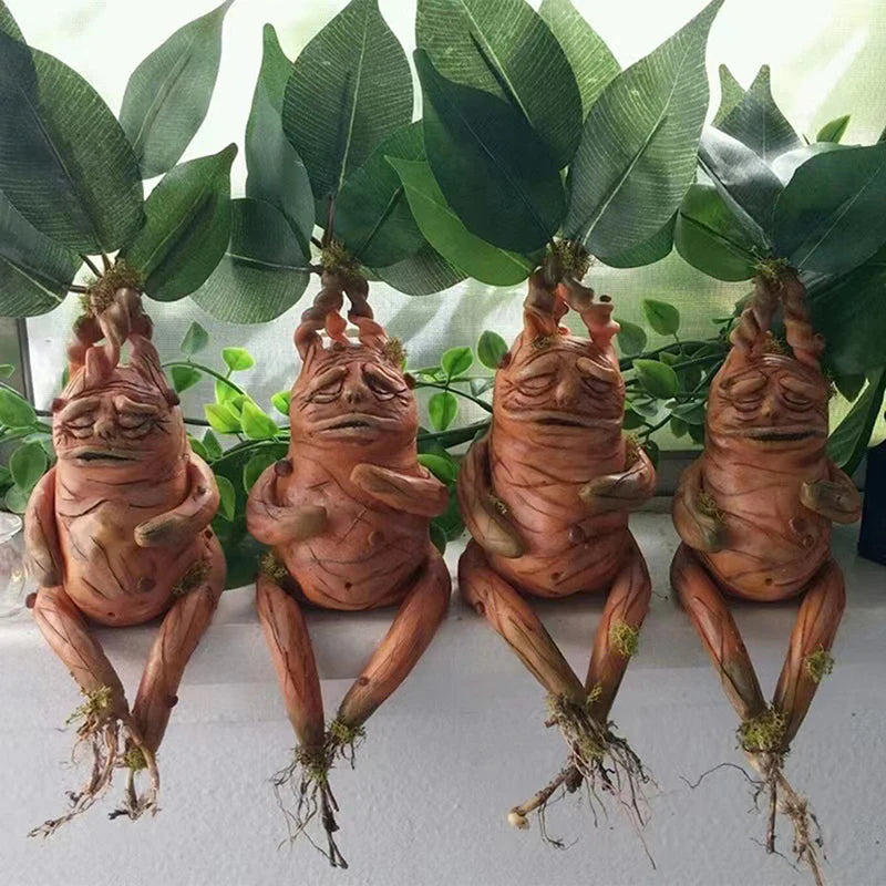 Mandrake Grass Resin Statue Garden & Home Ornament by HitMyNeed