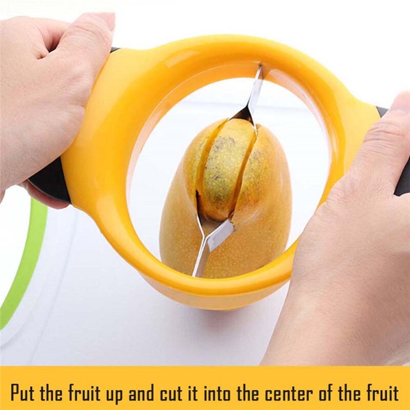 Mango Splitter with Stainless Steel Slicing Blade by HitMyNeed