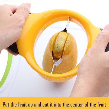 Mango Splitter with Stainless Steel Slicing Blade by HitMyNeed