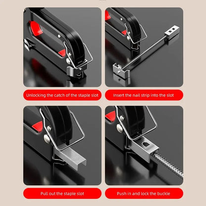 Manual Air Nailing & Stapling Gun for Woodworking by HitMyNeed