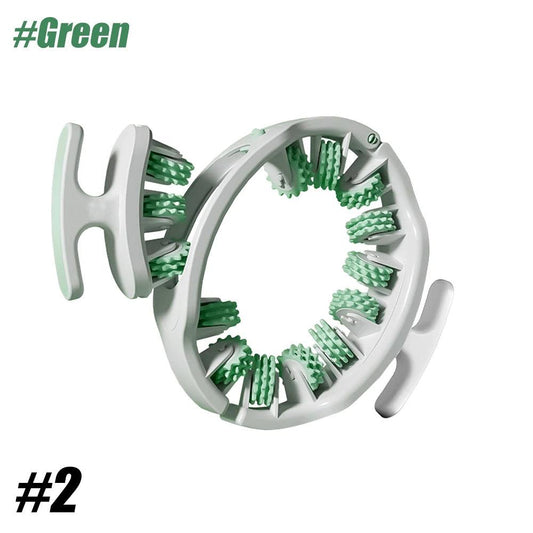 Manual Anti-Cellulite Muscle Massage Roller 2-green by HitMyNeed