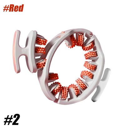 Manual Anti-Cellulite Muscle Massage Roller 2-red by HitMyNeed
